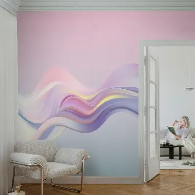 Papier peint photographique intissé Vagues colorées