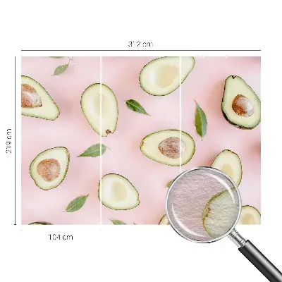 Papier peint photographique sur tissu non tissé Composition de l'avocat