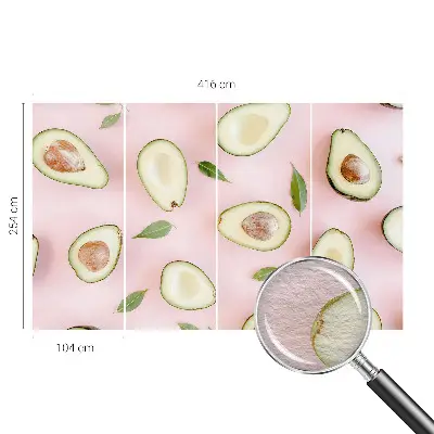 Papier peint photographique sur tissu non tissé Composition de l'avocat