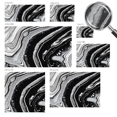Papier peint panoramique intissé moderne Monochromatické vlny
