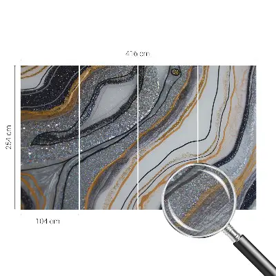 Papier peint photo grand format pour le mur vagues de pierre