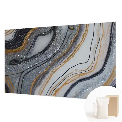Papier peint photo grand format pour le mur vagues de pierre