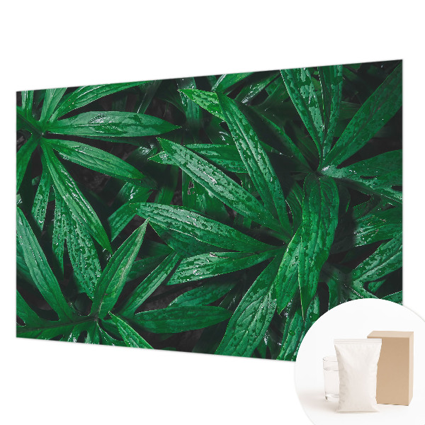 Tapisserie murale avec motif de verdure naturelle