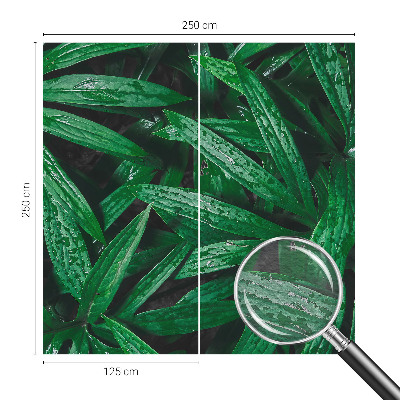 Tapisserie murale avec motif de verdure naturelle