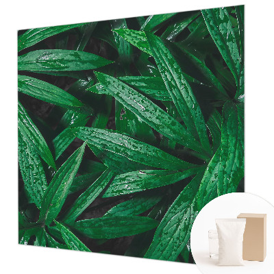 Tapisserie murale avec motif de verdure naturelle