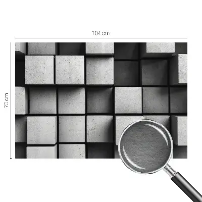 Papier peint photo grand format pour le mur cubes géométriques