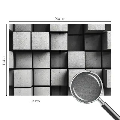 Papier peint photo grand format pour le mur cubes géométriques