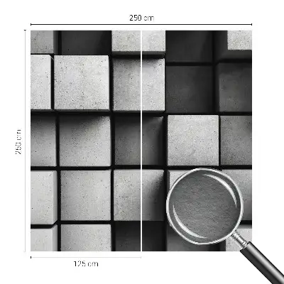 Papier peint photo grand format pour le mur cubes géométriques
