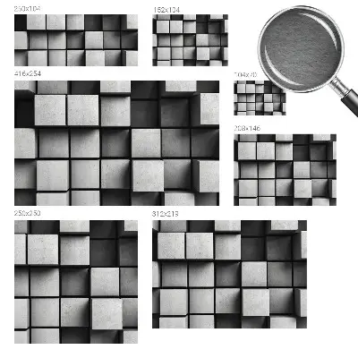 Papier peint photo grand format pour le mur cubes géométriques