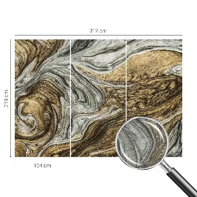 Papier peint photographique sur tissu non tissé tourbillons abstraits
