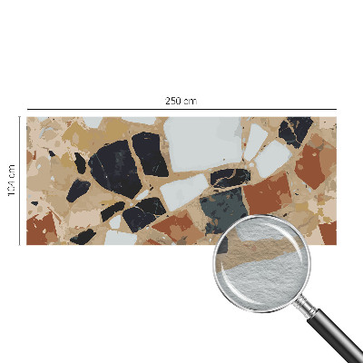 Papier peint chambre moderne avec un motif de pierres rustiques