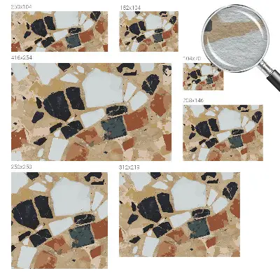 Papier peint photo imprimé sur tissu non tissé Pierres rustiques