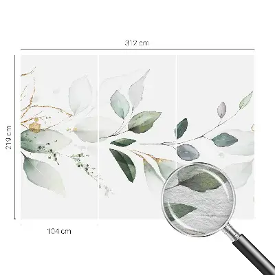 Papier peint photo grand format pour le mur Feuilles vertes