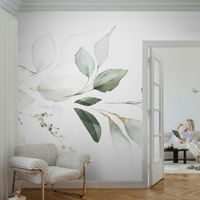 Papier peint panoramique sur mesure Zelené listy
