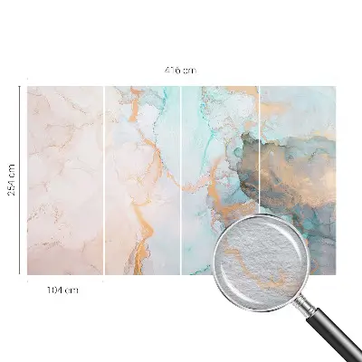 Papier peint photographique intissé vagues aquarelles