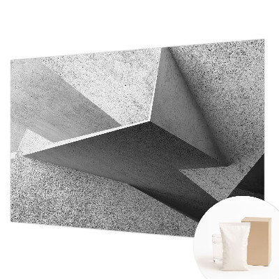 Papier peint panoramique salon avec un motif de structures géométriques