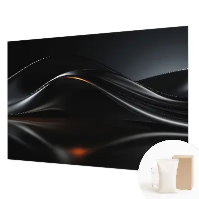 Papier peint photographique intissé vagues métalliques
