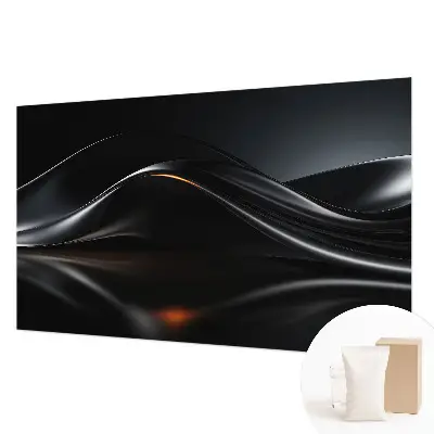 Papier peint photographique intissé vagues métalliques