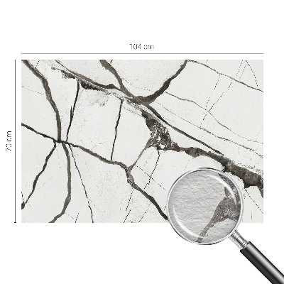Papier peint photographique salon avec un motif de fissures marbrées