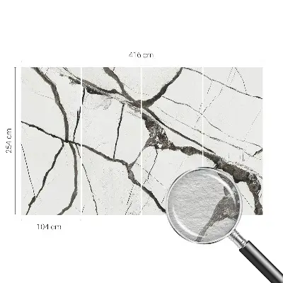 Papier peint intissé fissures du marbre