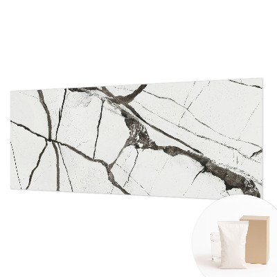 Papier peint photographique salon avec un motif de fissures marbrées