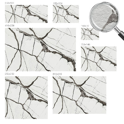 Papier peint photographique salon Mramorové praskliny