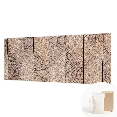 Papier peint photo sur tissu non tissé Vagues de bois
