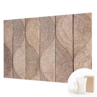 Papier peint photo sur tissu non tissé Vagues de bois