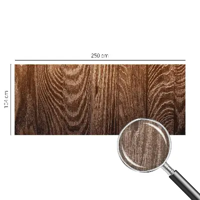 Papier peint intissé imprimé anneaux en bois
