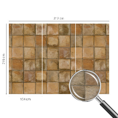 Tapisserie panoramique Rustikálna mozaika