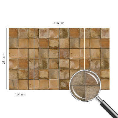 Tapisserie panoramique Rustikálna mozaika