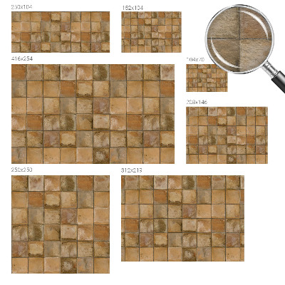 Tapisserie panoramique Rustikálna mozaika