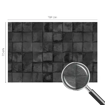 Papier peint photo imprimé sur tissu non tissé Carreaux gris