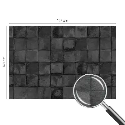 Papier peint photo imprimé sur tissu non tissé Carreaux gris