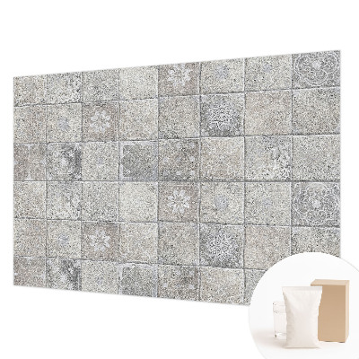 Papier peint panoramique chambre adulte avec de délicats motifs