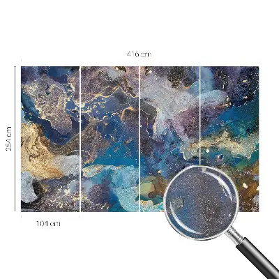 Papier peint intissé mosaïque cosmique
