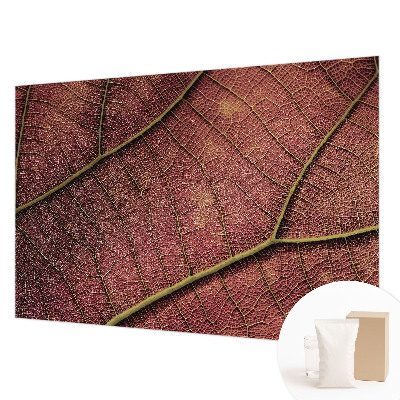 Papier peint chambre moderne à motif texturé en forme de feuilles