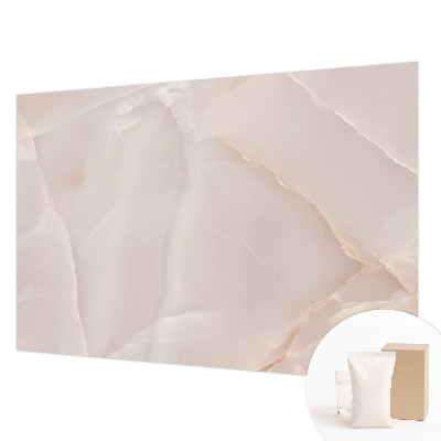 Papier peint panoramique sur mesure avec un motif en marbre rose