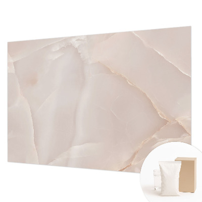 Papier peint panoramique sur mesure avec un motif en marbre rose