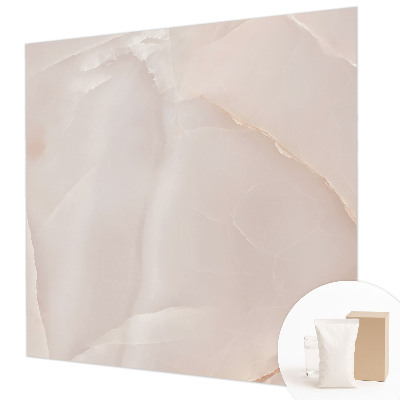 Papier peint panoramique sur mesure avec un motif en marbre rose