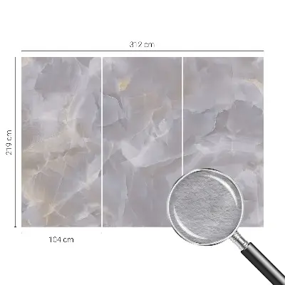 Papier peint photo sur tissu non tissé Vagues de marbre