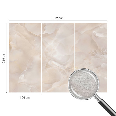 Papier peint panoramique haut de gamme avec un motif de marbre délicat