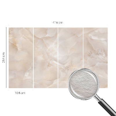 Papier peint panoramique haut de gamme avec un motif de marbre délicat