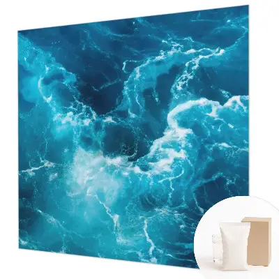 Papier peint intissé imprimé tourbillons marins