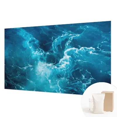 Papier peint intissé imprimé tourbillons marins