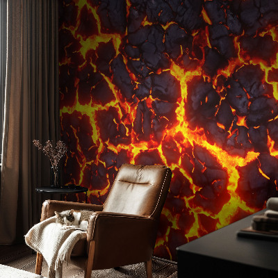 Décoration murale panoramique intissé Silná magma