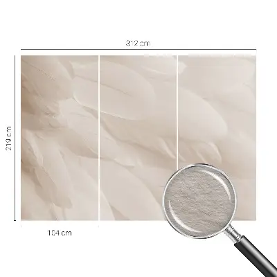 Papier peint photo sur tissu non tissé Plumes éthérées