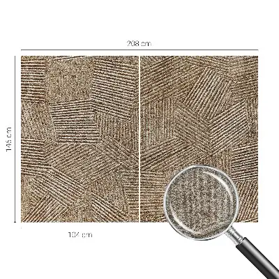Papier peint photographique sur tissu non tissé Lignes structurelles