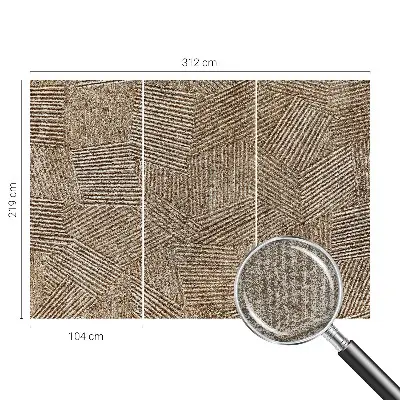 Papier peint photographique sur tissu non tissé Lignes structurelles