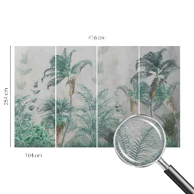 Papier peint photo imprimé sur tissu non tissé oasis exotique